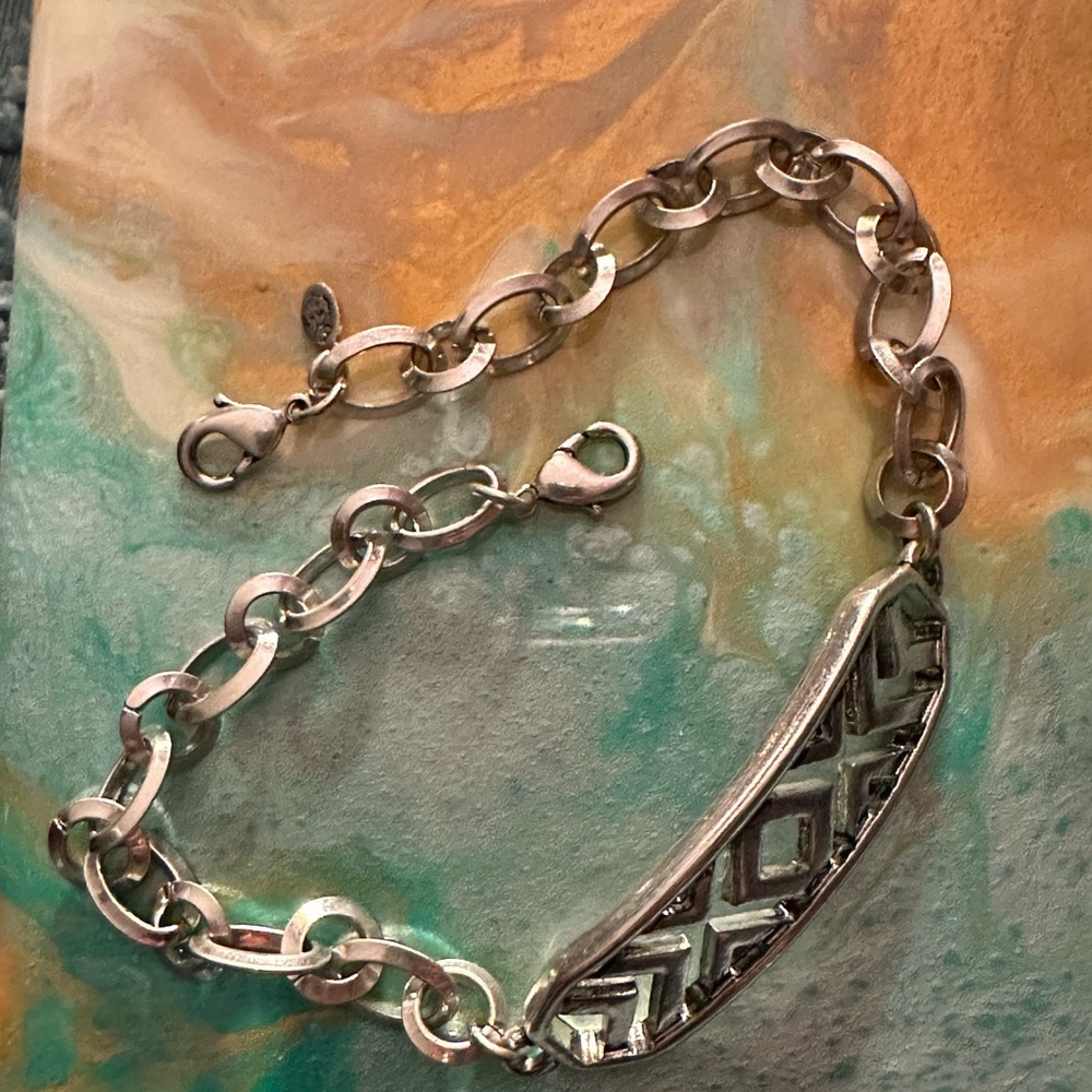 Silvertone Chain Bracelet